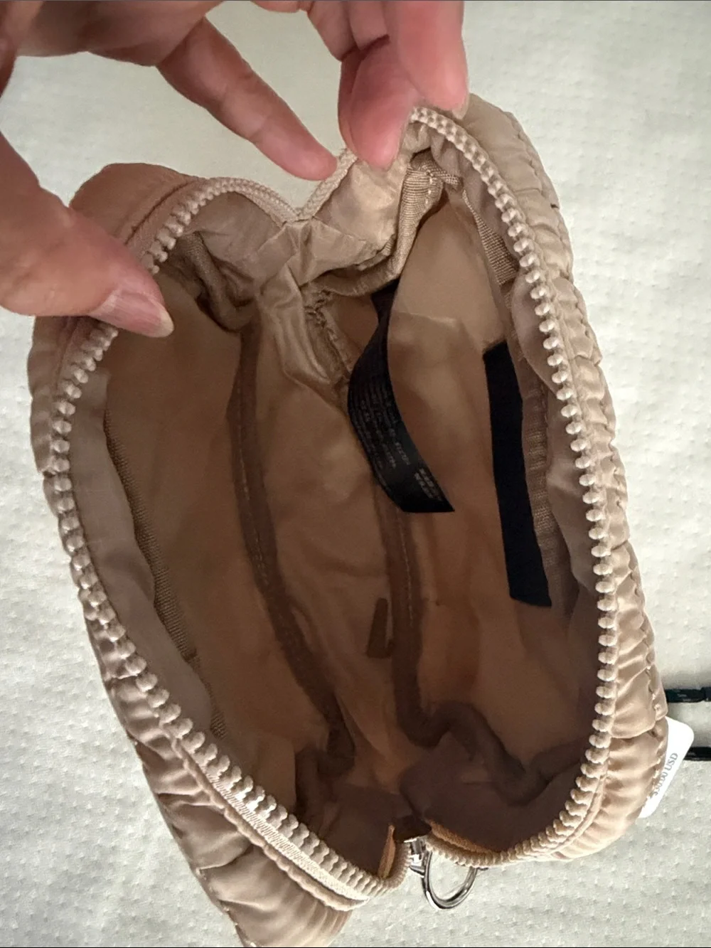 Free People Quilted Mini Case in Off White